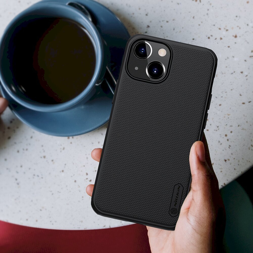 Nillkin Super Frosted Shield Pro Case durable, telefonile iPhone 13 mini, must цена и информация | Telefonide kaitsekaaned ja -ümbrised | hansapost.ee