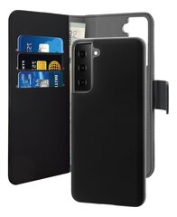 Puro Wallet Detachable Case, Samsung Galaxy S21 Fe jaoks, must hind ja info | Telefonide kaitsekaaned ja -ümbrised | hansapost.ee