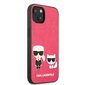 KLHCP13MPCUSKCP Karl Lagerfeld and Choupette PU Leather Case for iPhone 13 Fuchsia hind ja info | Telefonide kaitsekaaned ja -ümbrised | hansapost.ee