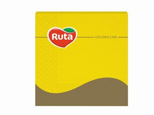 3-х слойные салфетки Ruta 33х33 см, желтые, 20 шт. цена и информация | Скатерти, салфетки | hansapost.ee