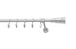 Single metal curtain rod 16 mm ELIZA, 150 cm, matt chrome цена и информация | Kardinapuud | hansapost.ee