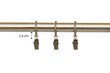 Double metal curtain rod 16 mm + 16 mm ELIZA, 300 cm, antique hind ja info | Kardinapuud | hansapost.ee