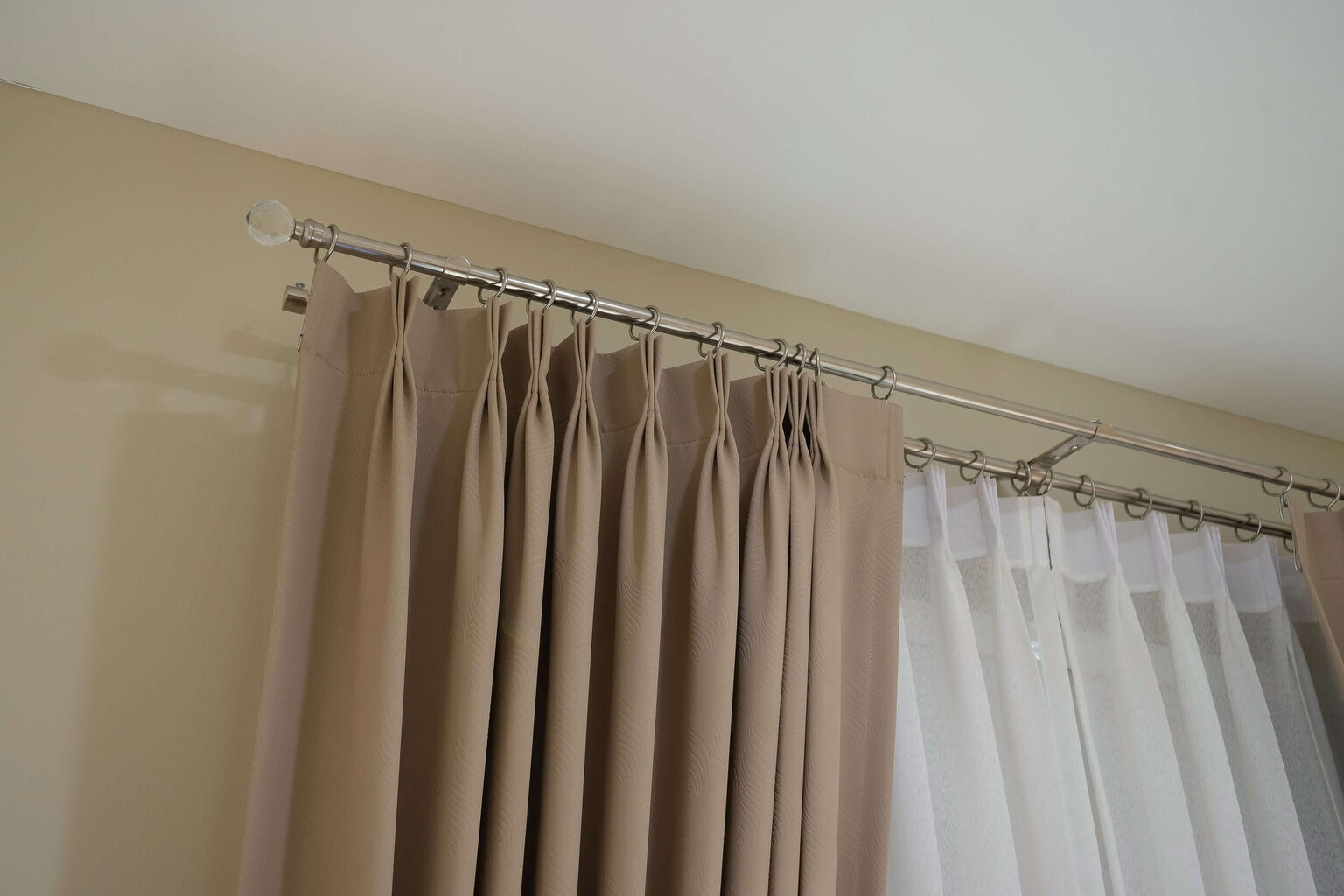 Double metal curtain rod 16 mm + 16 mm ELIZA, 300 cm, antique hind ja info | Kardinapuud | hansapost.ee