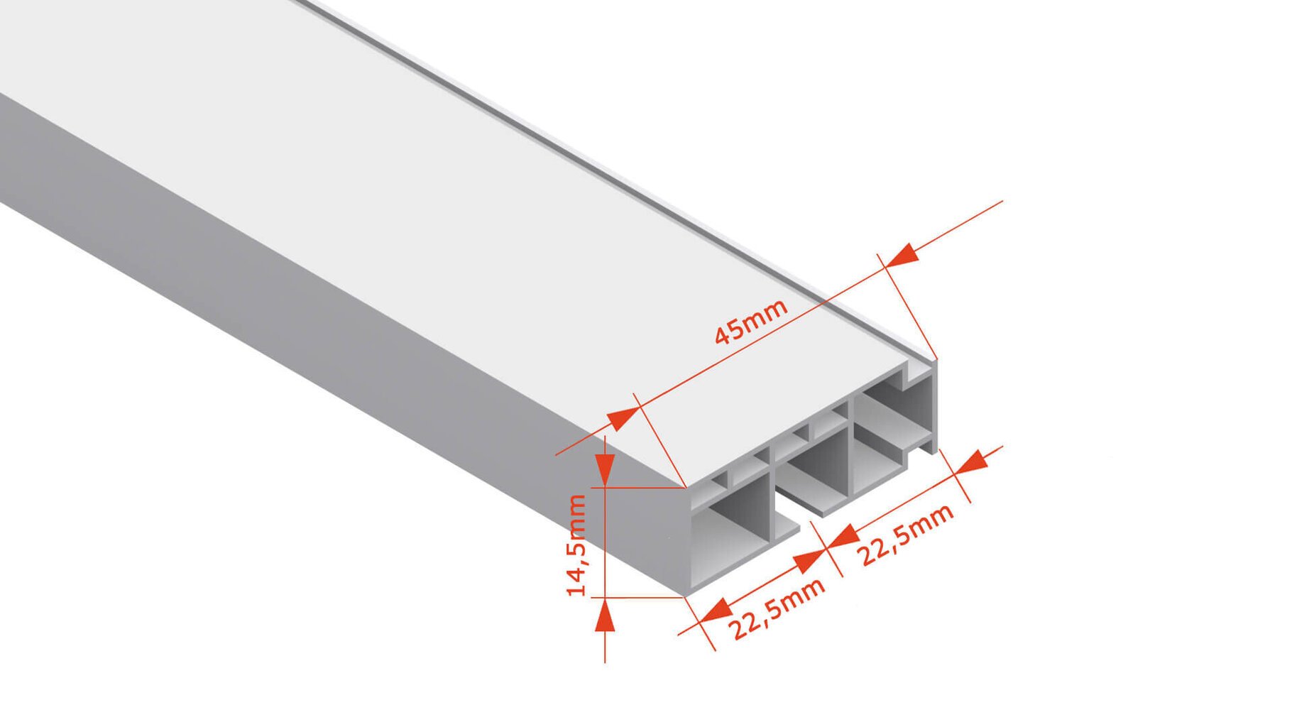 Laekarniis ühe PVC rööpa ja klambritega, 180 cm цена и информация | Kardinapuud | hansapost.ee