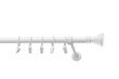 Single metal curtain rod 19 mm OLIMP, 180 cm, white painted цена и информация | Kardinapuud | hansapost.ee