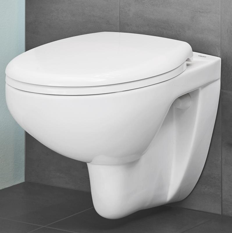 WC komplekt Grohe Bau Ceramic Rimless 39586000: wc poti raam + wc pott + aeglaselt sulguv kaas + nupp hind ja info | WС-potid | hansapost.ee