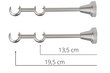 Kahene kardinapuu 25 mm + 19 mm APOLLO, 300 cm, antiik цена и информация | Kardinapuud | hansapost.ee