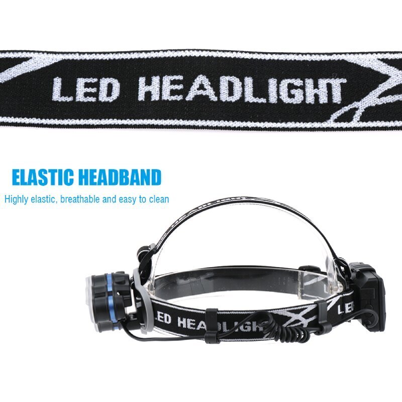 LED pealamp OEM YHX-1262, T6 LED, 90 ° 8 pirni hind ja info | Pealambid, matkalambid | hansapost.ee