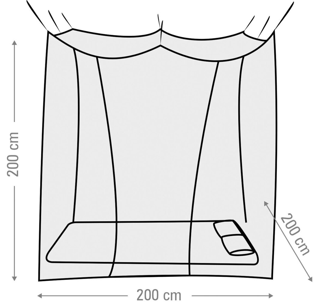 Putukavõrk voodile Abbey 200x200 cm цена и информация | Muu matkavarustus | hansapost.ee