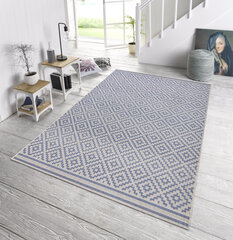 Vaip NORTHRUGS Meadow Raute Blue Cream, 200x290 cm hind ja info | Vaibad | hansapost.ee