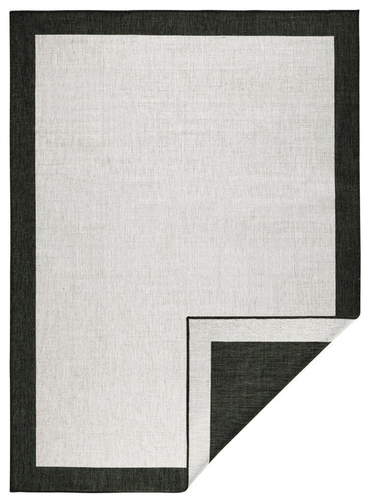 Vaip NORTHRUGS Twin Panama Black Cream, 200x290 cm hind ja info | Vaibad | hansapost.ee