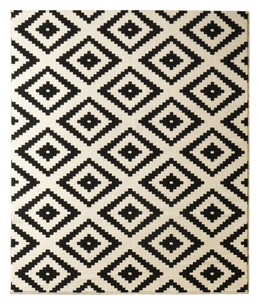 Vaip Hanse Home Hamla Diamond Black Cream, 80x300 cm hind ja info | Vaibad | hansapost.ee