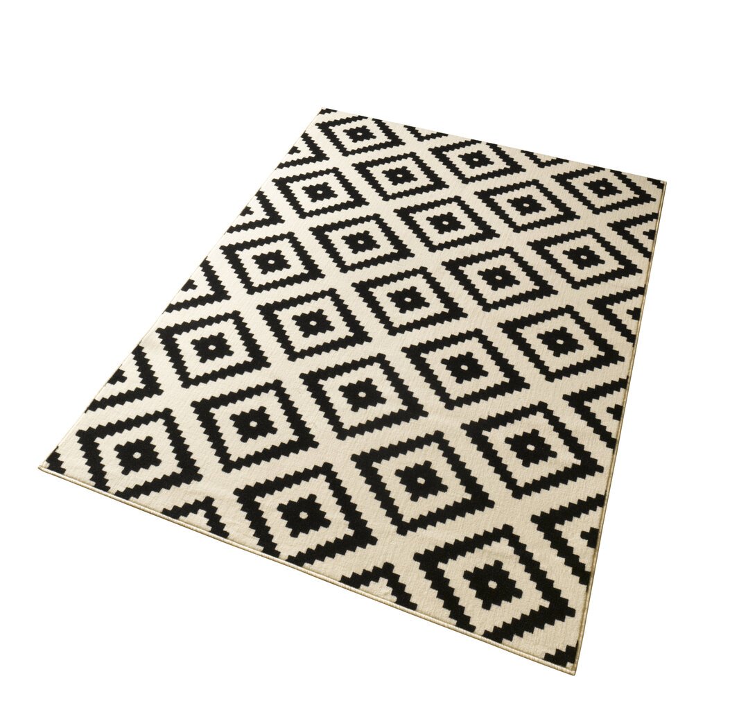 Vaip Hanse Home Hamla Diamond Black Cream, 80x300 cm hind ja info | Vaibad | hansapost.ee