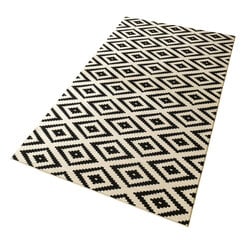 Vaip Hanse Home Hamla Diamond Black Cream, 80x300 cm hind ja info | Vaibad | hansapost.ee