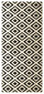 Vaip Hanse Home Hamla Diamond Black Cream, 80x300 cm hind ja info | Vaibad | hansapost.ee