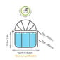 Basseini kuppel EXIT, ø427 cm hind ja info | Basseinitarvikud | hansapost.ee