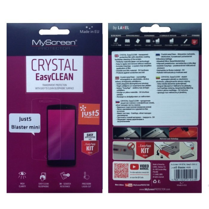 Blaster mini , Just5, 5901924914235 ekraanikaitsekile hind ja info | Ekraani kaitseklaasid ja kaitsekiled | hansapost.ee