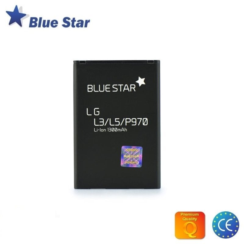 BlueStar aku LG Swift L5 P970 E730 E610 Li-Ion 1300 mAh Analog BL-44JN hind ja info | Ekraani kaitseklaasid ja kaitsekiled | hansapost.ee