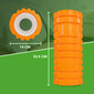 Massaažirull TUNTURI Yoga Foam Grid Roller 33cm, oranž цена и информация | Massaažikaubad | hansapost.ee