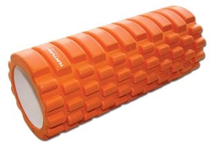 Massaažirull TUNTURI Yoga Foam Grid Roller 33cm, oranž hind ja info | Massaažikaubad | hansapost.ee