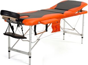 Массажный стол Bodyfit, черный/оранжевый цена и информация | Аксессуары для массажа | hansapost.ee
