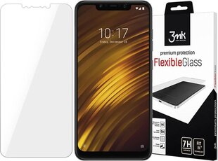 3MK FlexibleGlass Xiaomi Pocophone F1 Гибридное стекло цена и информация | Защитные пленки для телефонов | hansapost.ee