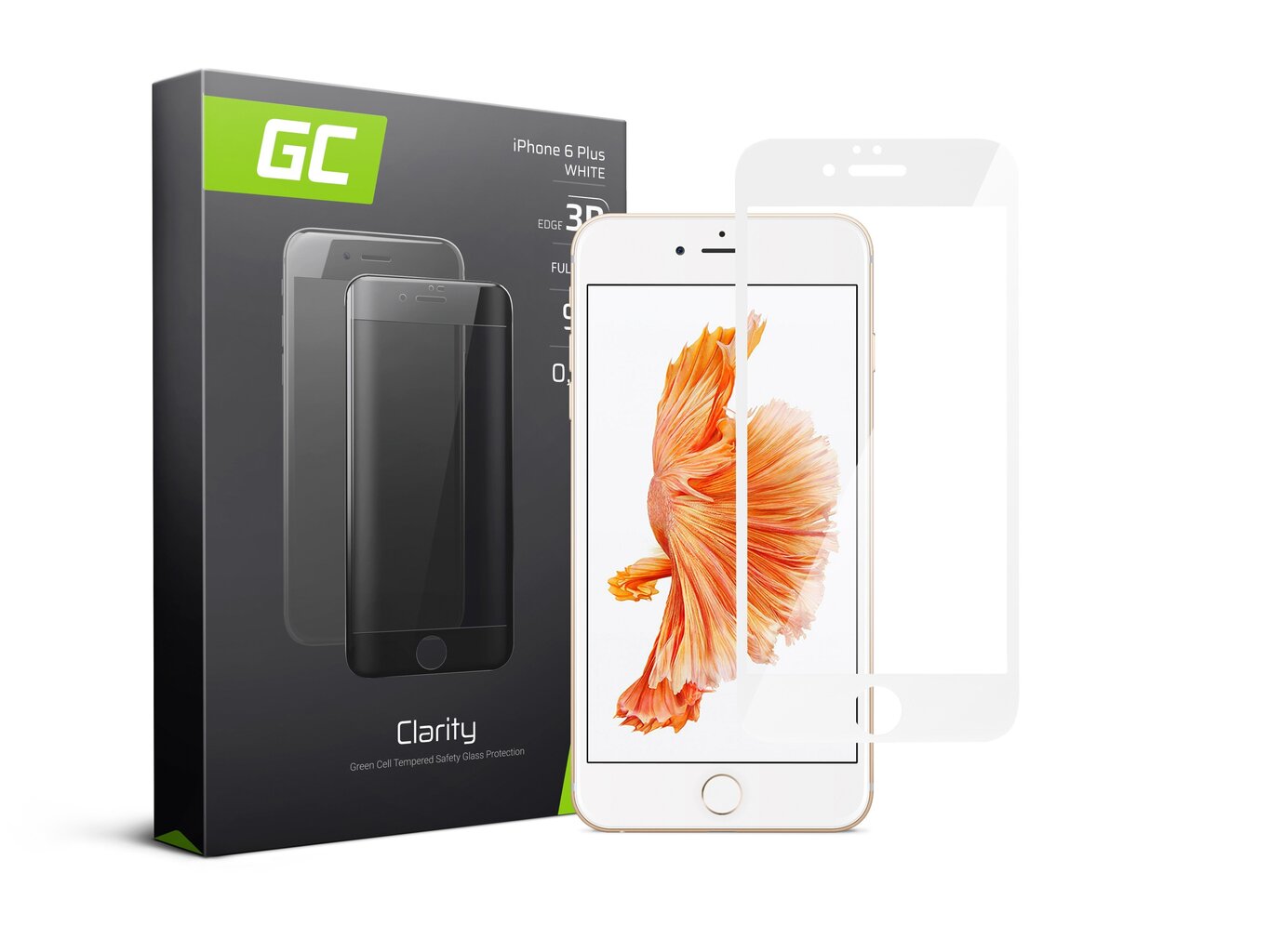 Kaitseklaas Green Cell GC Clarity, Apple iPhone 6 Plus/6S Plus jaoks цена и информация | Ekraani kaitseklaasid ja kaitsekiled | hansapost.ee