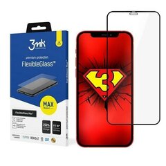 3MK FlexibleGlass Max защитное стекло для Apple iPhone 12 Pro Max, черное цена и информация | Защитные пленки для телефонов | hansapost.ee