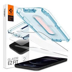 Spigen защитное стекло для Apple iPhone 12 / 12 Pro, черное цена и информация | Spigen Телефоны и аксессуары | hansapost.ee