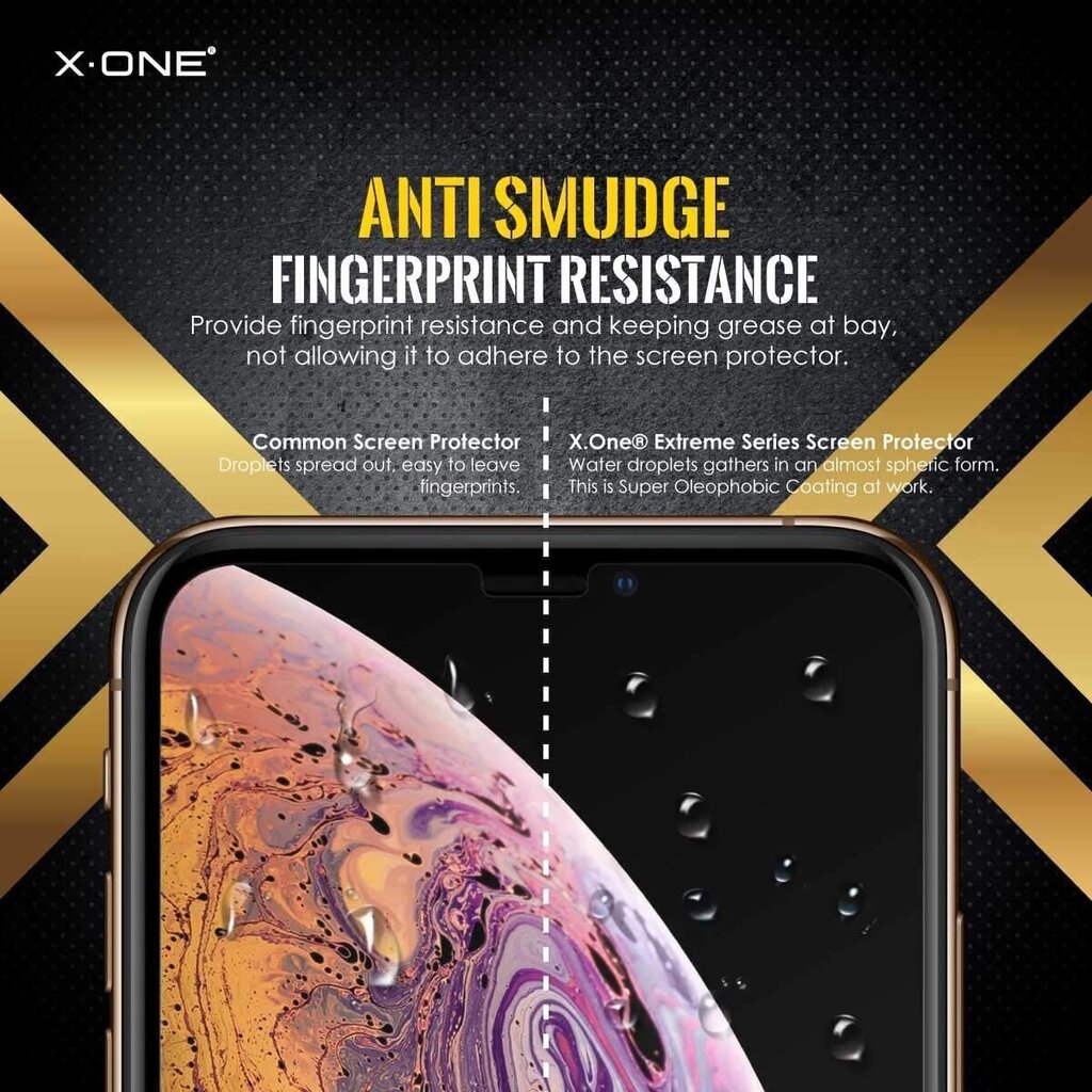 Kaitseklaas X-ONE telefonile iPhone X hind ja info | Ekraani kaitseklaasid ja kaitsekiled | hansapost.ee