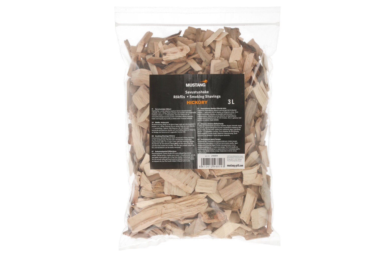 Karrihake suitsutamiseks Mustang Hickory, 3 l hind ja info | Suitsuahjud, tarvikud | hansapost.ee