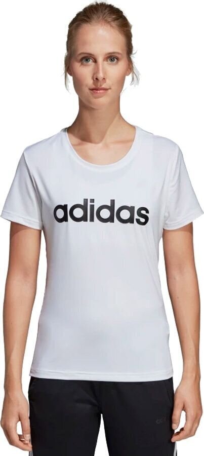 Naiste spordisärk Adidas W D2M Logo Tee W, valge hind ja info | Spordiriided naistele | hansapost.ee