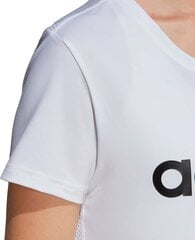 Спортивная футболка для женщин, Adidas W D2M Logo Tee W DU2080 белый цена и информация | Спортивная одежда для женщин | hansapost.ee