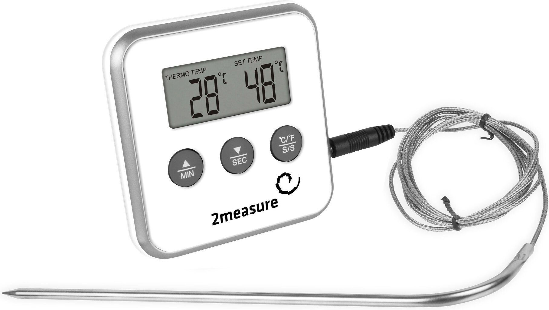 Digitaalne toidu termomeeter sondiga Bioterm, 0 °C-250 °C hind ja info | Grillitarvikud ja grillnõud | hansapost.ee