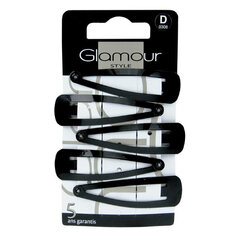 Juukseklambrid Glamour, must 5 tk hind ja info | Juukseaksessuaarid | hansapost.ee