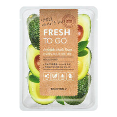 Toitev kangasmask näole TonyMoly Fresh To Go Avocado, 1 tk hind ja info | Näomaskid ja silmamaskid | hansapost.ee