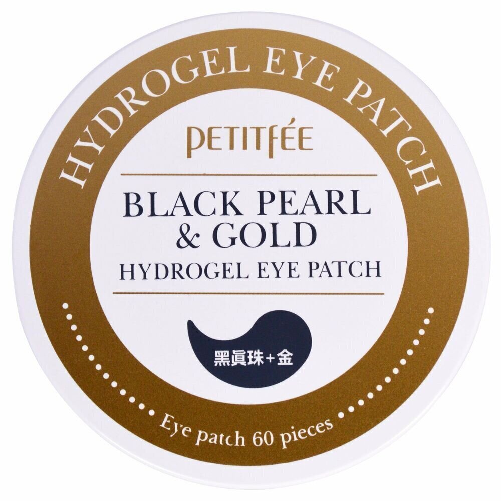 Petitfee Black Pearl & Gold Hydrogel Eye Patch Silmapadjad, 60 tk цена и информация | Näomaskid ja silmamaskid | hansapost.ee