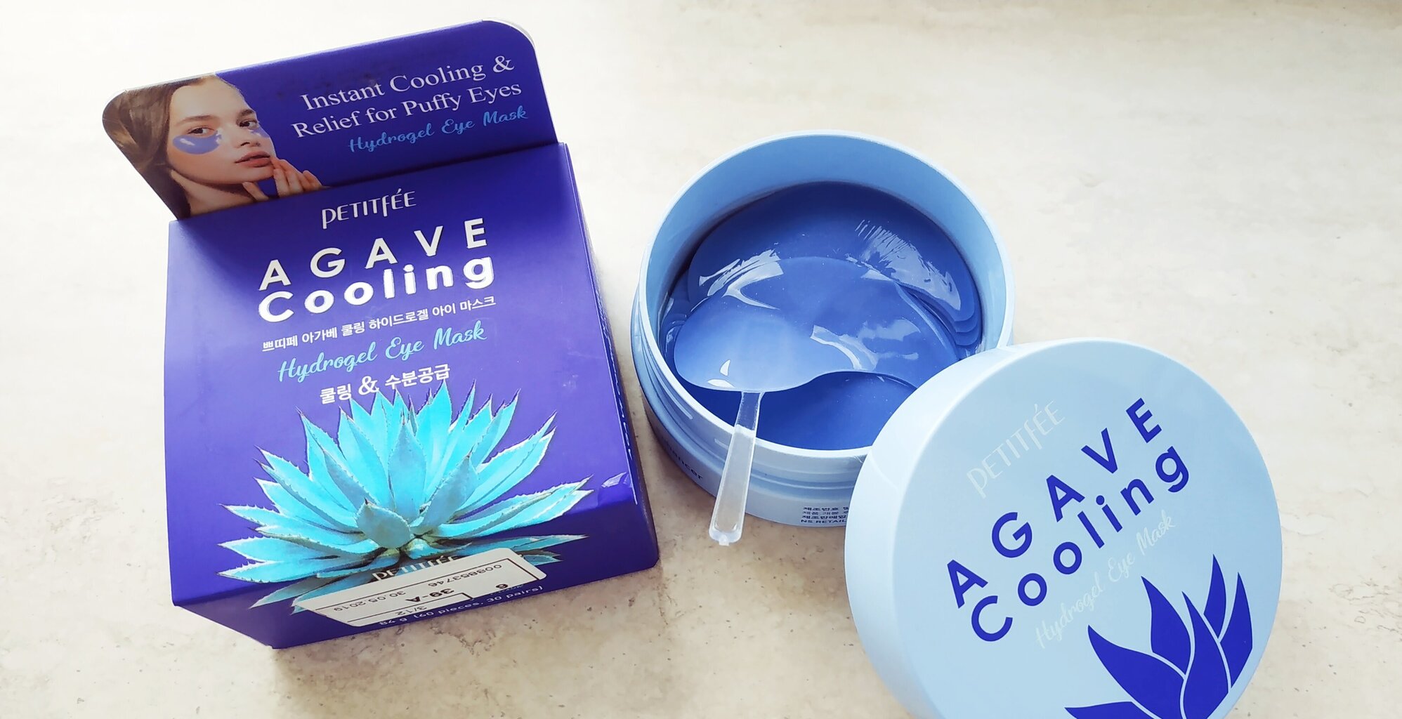 Silmamask Petitfee Agave Cooling Hydrogel Eye Mask 60 tk цена и информация | Näomaskid ja silmamaskid | hansapost.ee