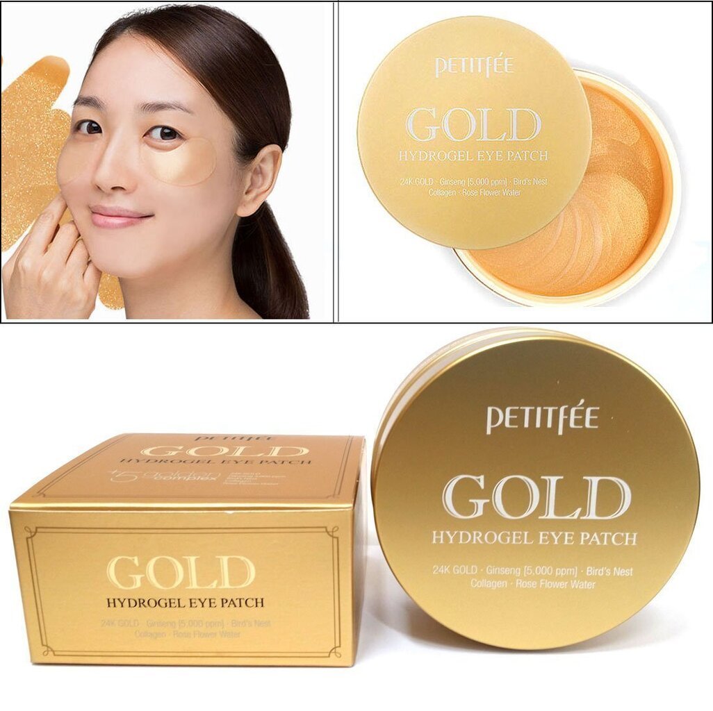 Silmapadjad Petitfee Gold Hydrogel Eye Patch 60 tk. цена и информация | Näomaskid ja silmamaskid | hansapost.ee