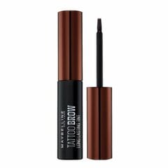 Kauapüsiv kulmuvärv Maybelline New York Tattoo Brow 8 g, tumepruun hind ja info | Kulmupliiatsid, -puudrid ja -värvid | hansapost.ee