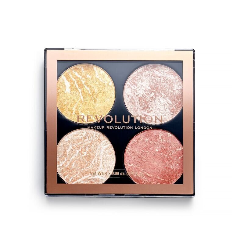 Päikesepuudri ja highlighter‘i palett Makeup Revolution Cheek Kit Make it count 8.8 g price and information | Päikesepuudrid ja põsepunad | hansapost.ee