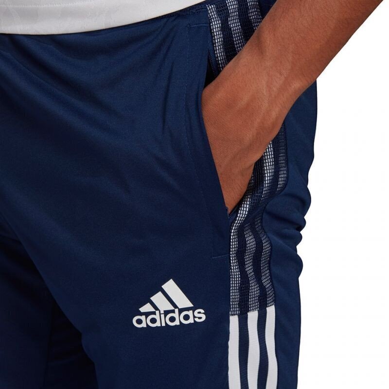 Meeste spordipüksid Adidas Tiro 21 3/4 M GH4473, sinine цена и информация | Spordiriided meestele | hansapost.ee