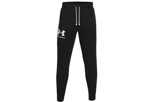 Meeste spordipüksid Under Armour Rival Terry Joggers 1361642-001, must hind ja info | Spordiriided meestele | hansapost.ee