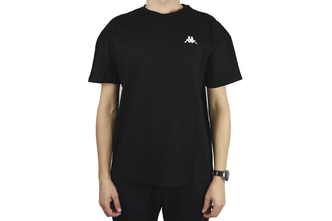 Meeste T-särk Kappa Veer T Shirt 707389194006, must цена и информация | T-särgid meestele | hansapost.ee