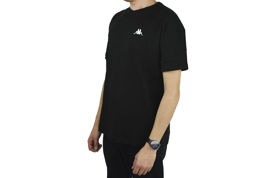 Meeste T-särk Kappa Veer T Shirt 707389194006, must hind ja info | T-särgid meestele | hansapost.ee