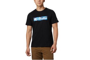 Мужская футболка Columbia M Rapid Ridge Graphic Tee 1888813010, черная цена и информация | Мужские футболки | hansapost.ee