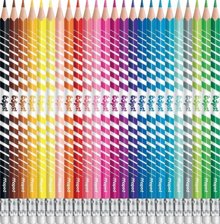 Kustutatavad värvilised pliiatsid Maped Color'Peps OOPS, 368970, 24 värvi цена и информация | Kunstitarbed, voolimise tarvikud | hansapost.ee