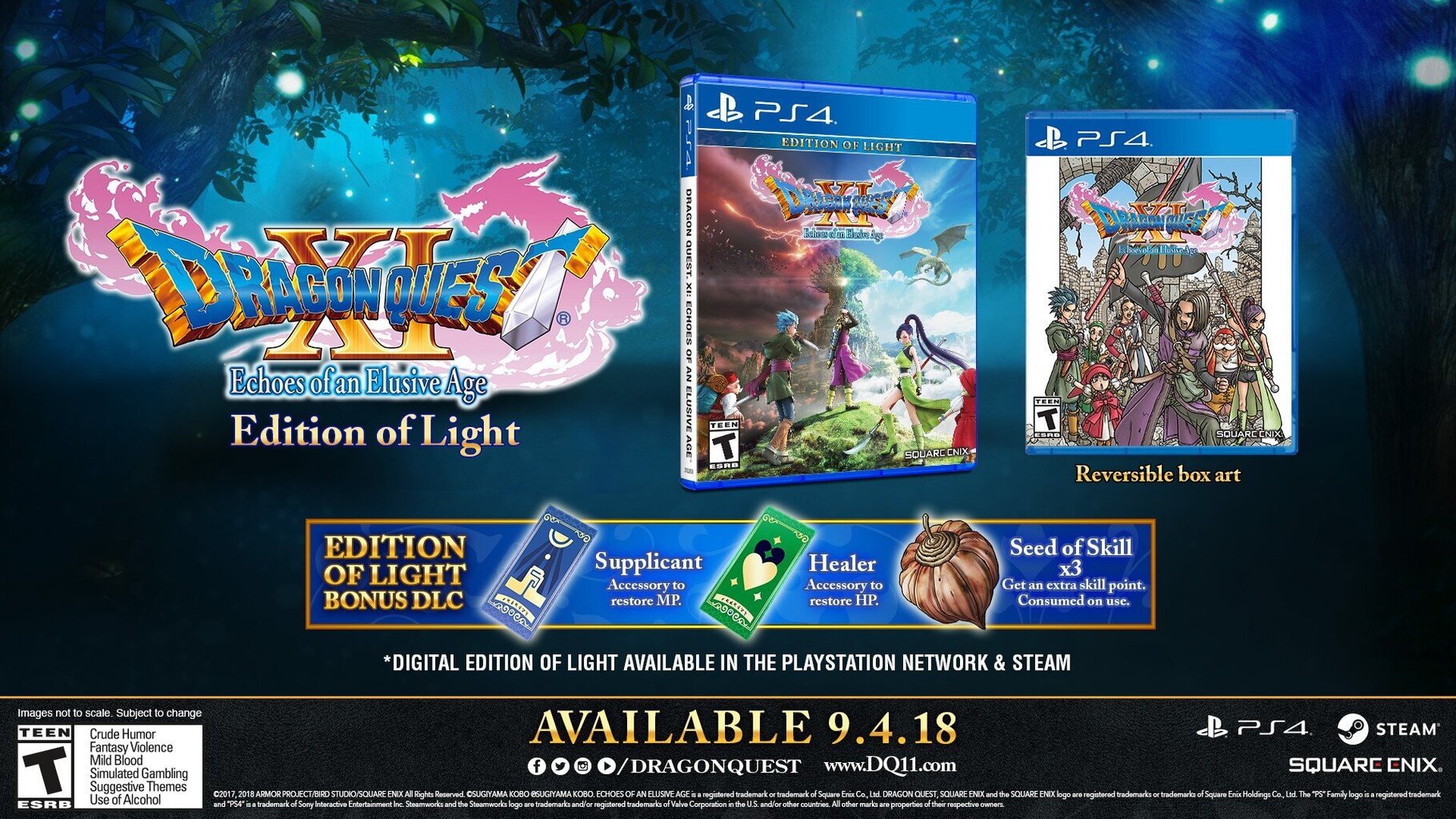 PlayStation 4 mäng Dragon Quest XI: Echoes of an Elusive Age Edition of Light hind ja info | Konsooli- ja arvutimängud | hansapost.ee