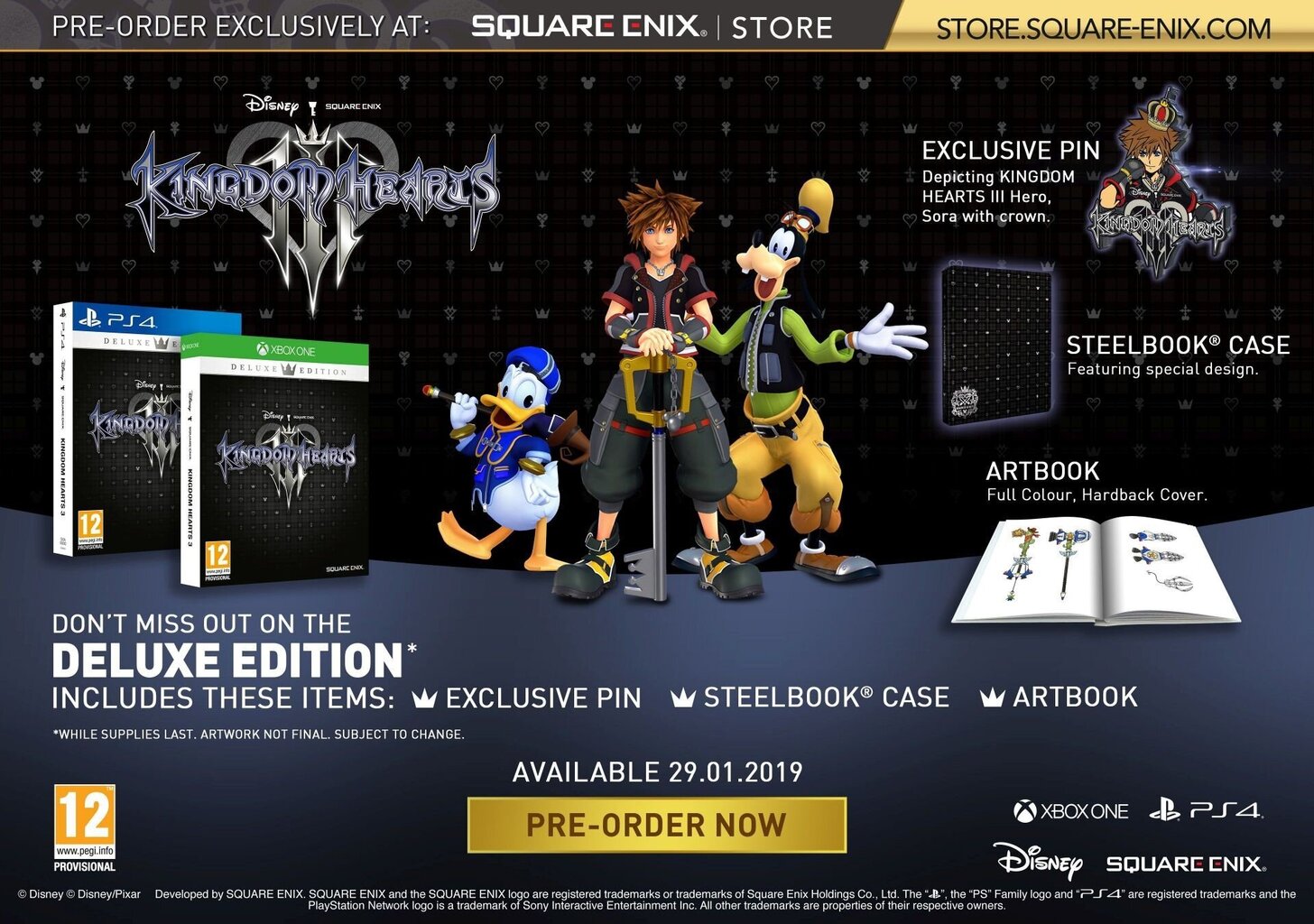 Xbox One Kingdom Hearts III Deluxe Edition incl. Light Up Heartless Keyring цена и информация | Konsooli- ja arvutimängud | hansapost.ee