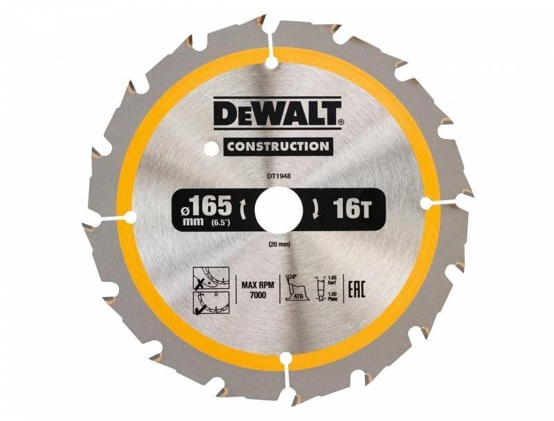 Lõikeketas Dewalt 165x20mm - DT1948-QZ hind ja info | Aiatööriistade varuosad | hansapost.ee